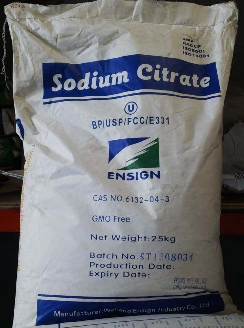 Bao Natri citrat – Na3C6H5O7 – Sodium Citrate – E331 – Trisodium Citrate