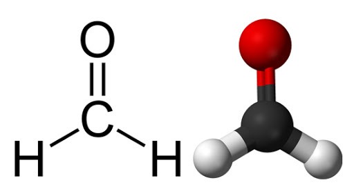 Cấu trúc hóa học phân tử formaldehyde